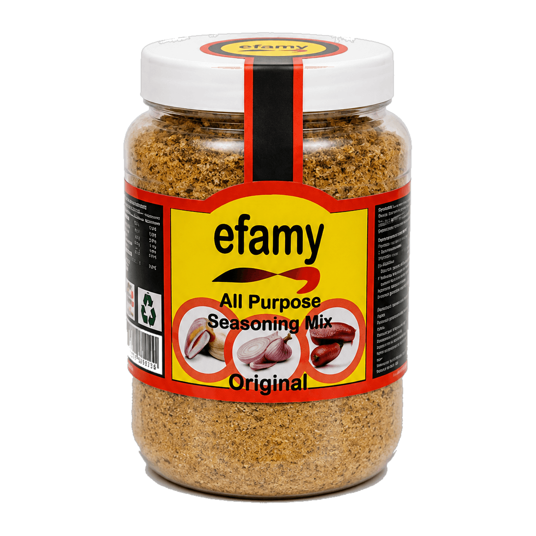 Jar of Efamy all purpose seasoning mix, original