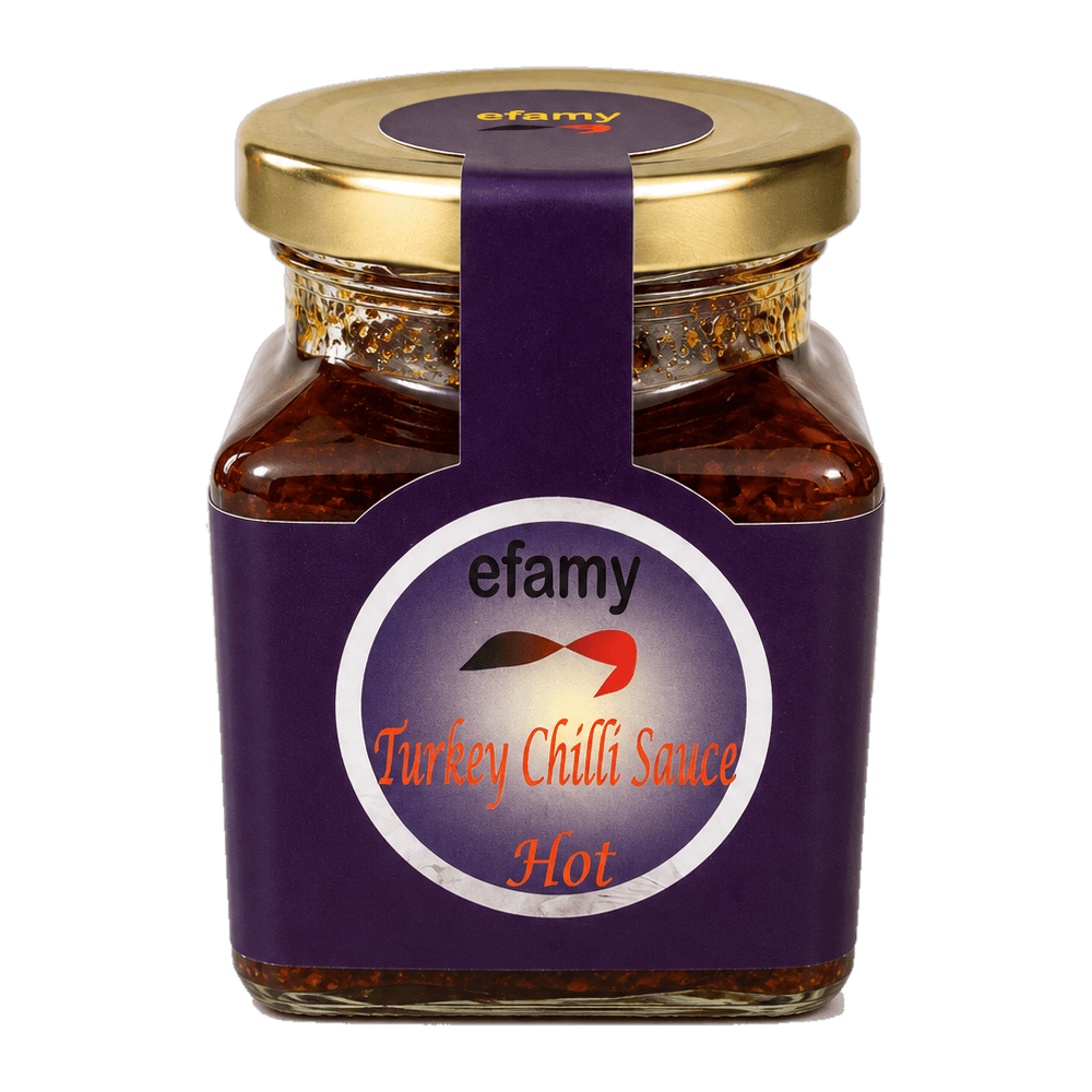 Jar of Efamy turkey chilli sauce